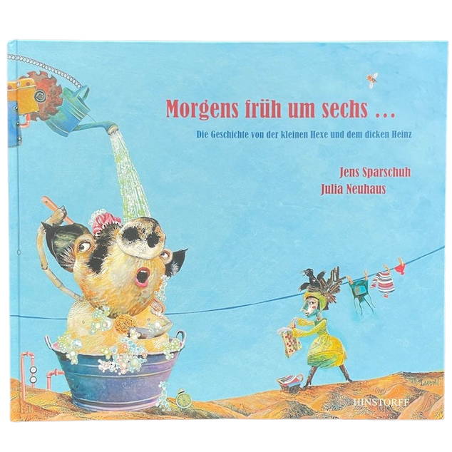 Kinderbuch Morgens früh um sechs. Modern und vervollständigt. Was passiert nach 12 Uhr?